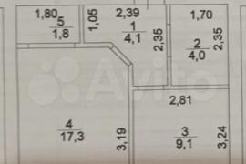 1-к. квартира, 36,3 м², 3/7 эт.