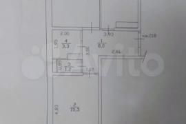 2-к. квартира, 60 м², 3/24 эт.