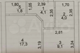 1-к. квартира, 36,3 м², 3/7 эт.